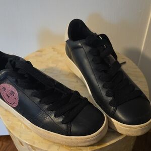 Coach Sz 9M Black Leather Women's Sneakers